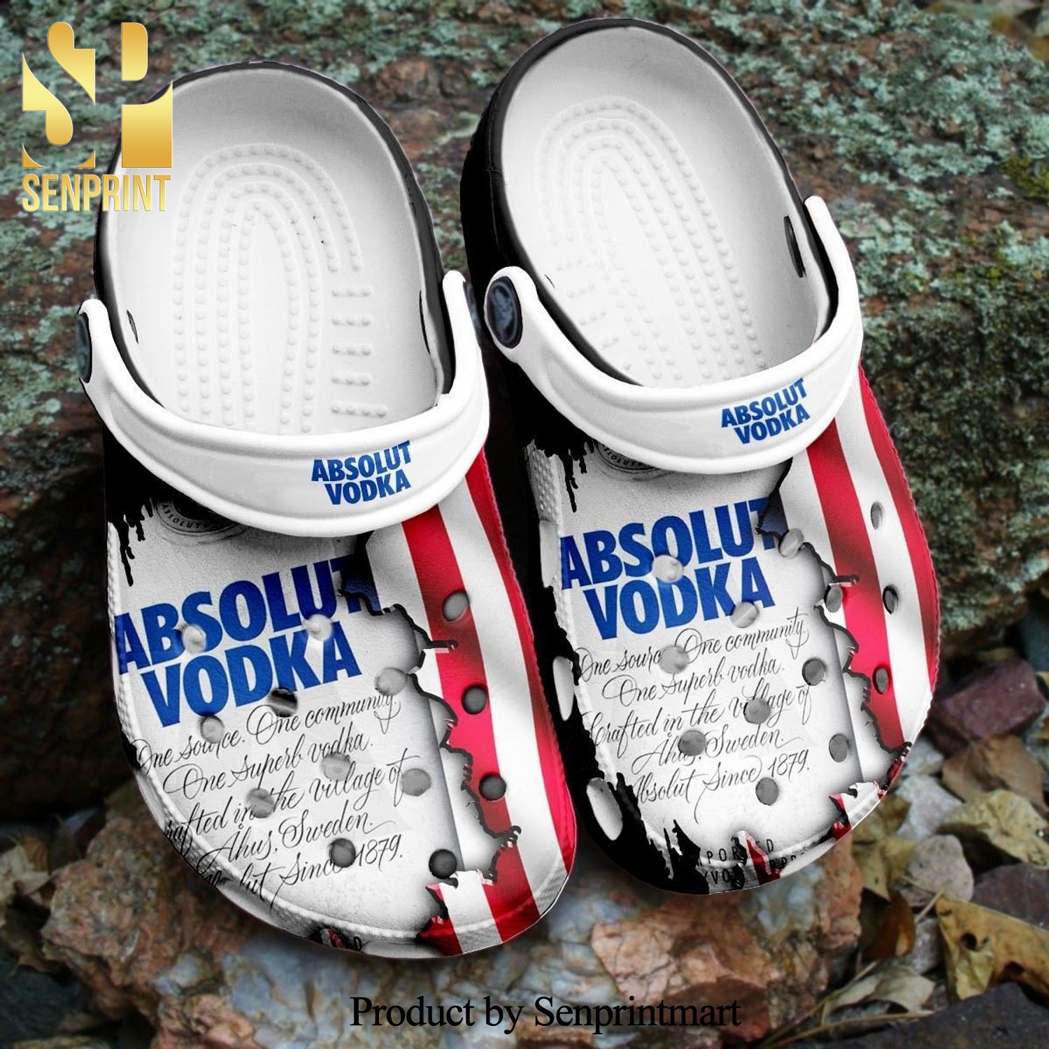 Absolut Vodka Drinking Gift For Fan Classic Water Full Printing Unisex Crocs Crocband Clog