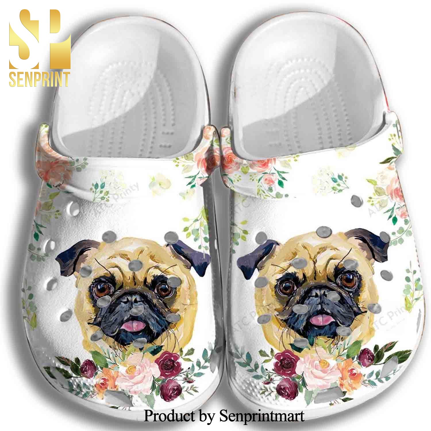 Adorable Pitbull Gift For Lover All Over Printed Classic Crocs Crocband Clog
