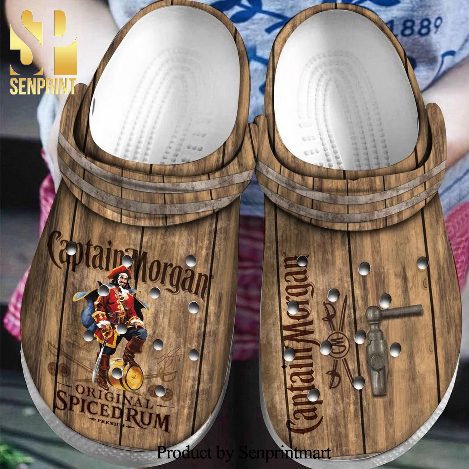 Alcohol Captain morgan original spicedrum 3D Crocs Shoes
