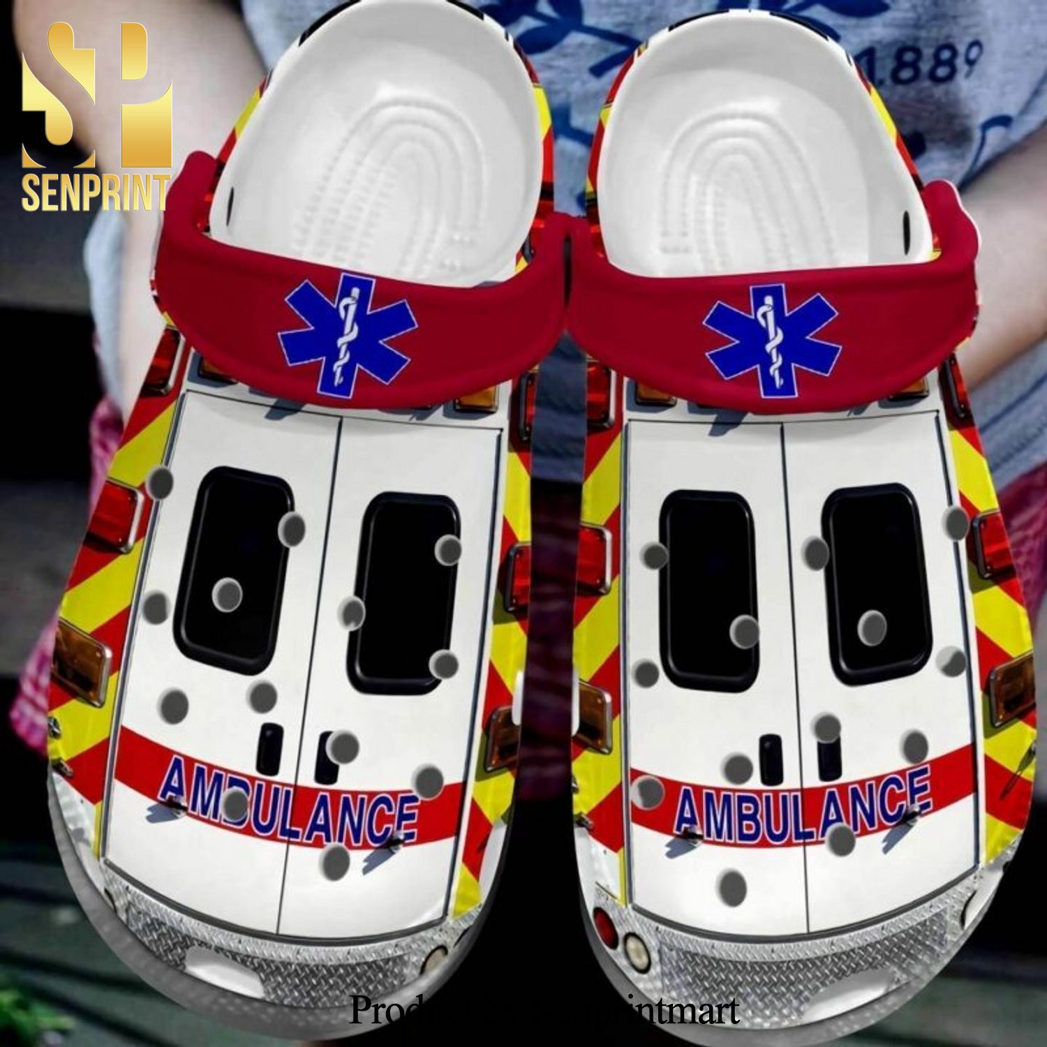 Ambulance Style Gift For Lover Crocs Unisex Crocband Clogs