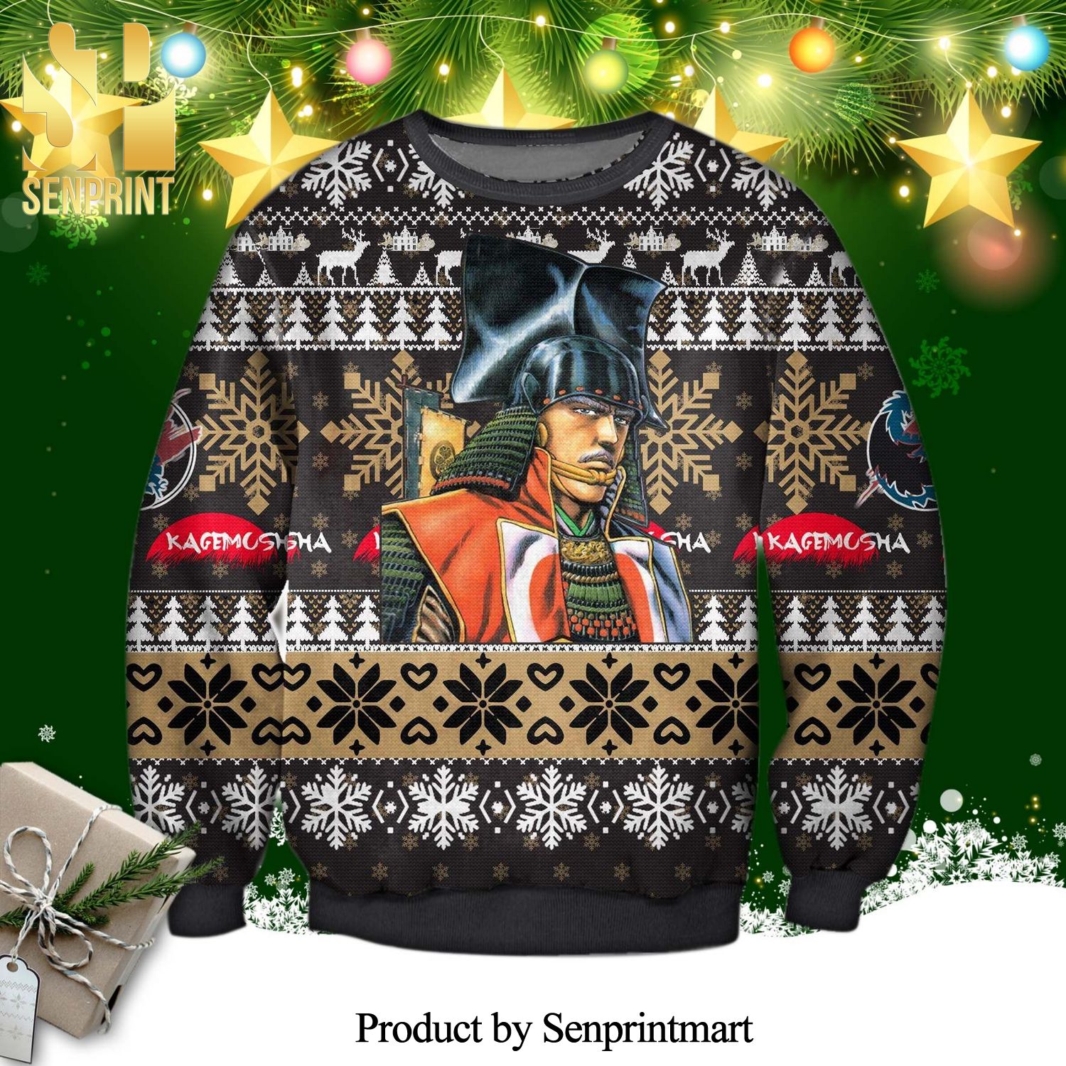 Kagemusha Knitted Ugly Christmas Sweater