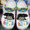 Autism Mama Bear Full Printed Unisex Crocs Crocband Clog