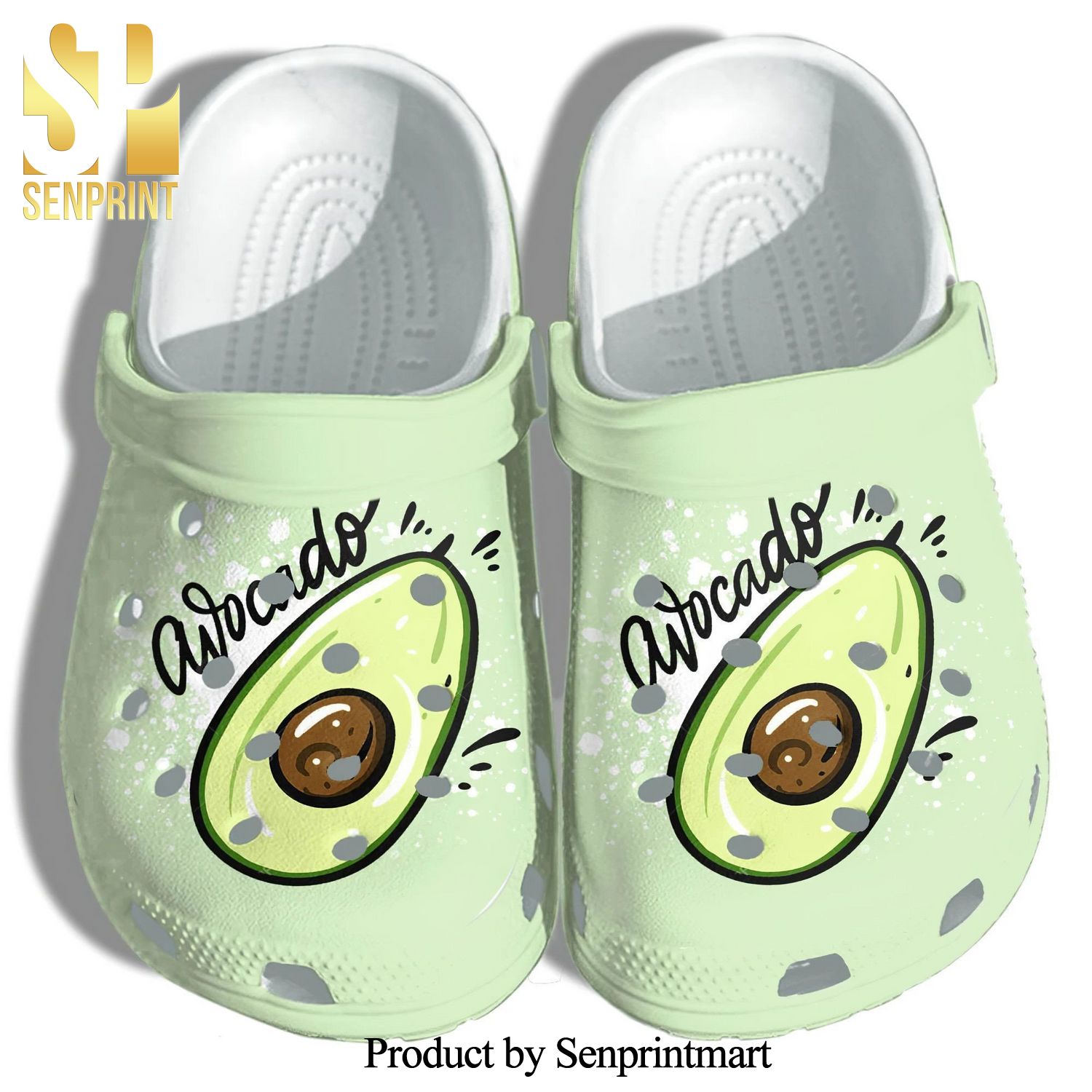 Avocado Cute Funny Gift For Lover Street Style Crocs Sandals