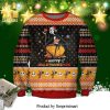 Jack Skellington King Throne Snowflake Knitted Ugly Christmas Sweater