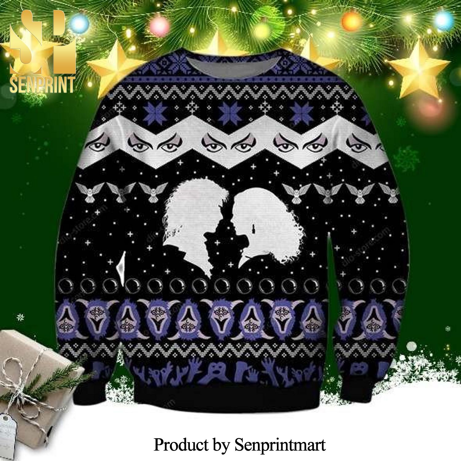 Jareth Sarah Labyrinth Knitted Ugly Christmas Sweater