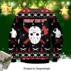 Jason Voorhees Leatherface Michael Myers Freddy Krueger Horror Killers Characters Knitted Ugly Christmas Sweater