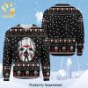 Jason Voorhees Mask Pattern Friday the 13th Knitted Ugly Christmas Sweater