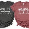 Custom gift Mother’s day gift for grandma blessed t-shirt