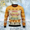 Jingle Beers Drinking All The Way Knitted Ugly Christmas Sweater