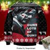 John Wick Guns Lots Of Guns Snowflake Pattern Knitted Ugly Christmas Sweater