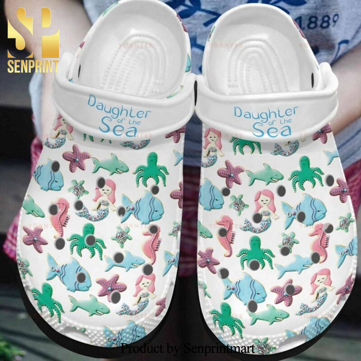 Beautiful Mermaid Of The Sea Gift For Lover Rubber Classic Crocs Crocband Clog