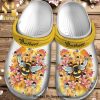 Bee Happy Flower Honey Gift For Lover Rubber Crocs Sandals