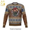 Kamehameha Dragon Ball Knitted Ugly Christmas Sweater