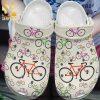 Bicycle Gift For Cyclist Pattern Birthday Rubber Crocs Unisex Crocband Clogs