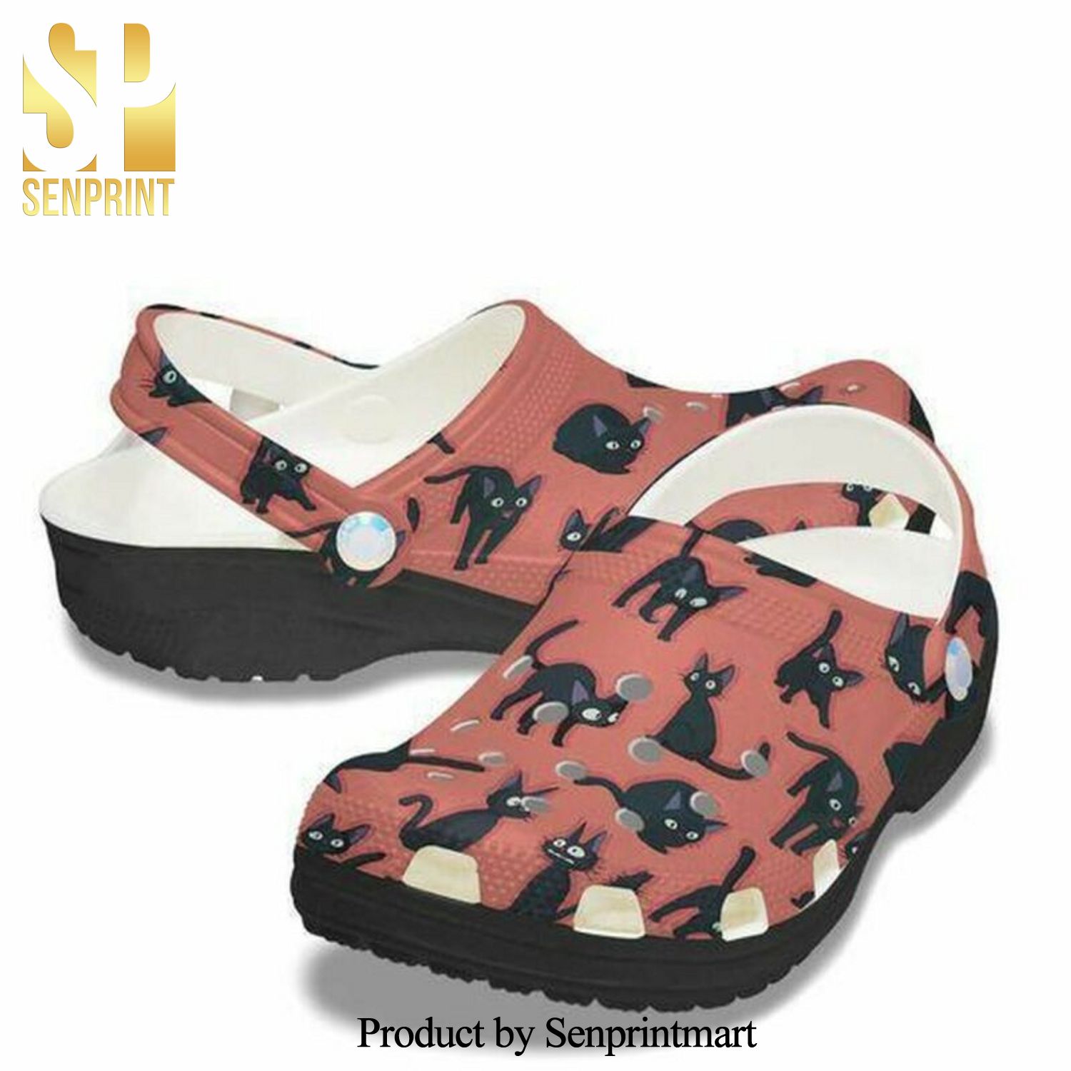 Black Cat Personalized 202 Gift For Lover Crocs Crocband