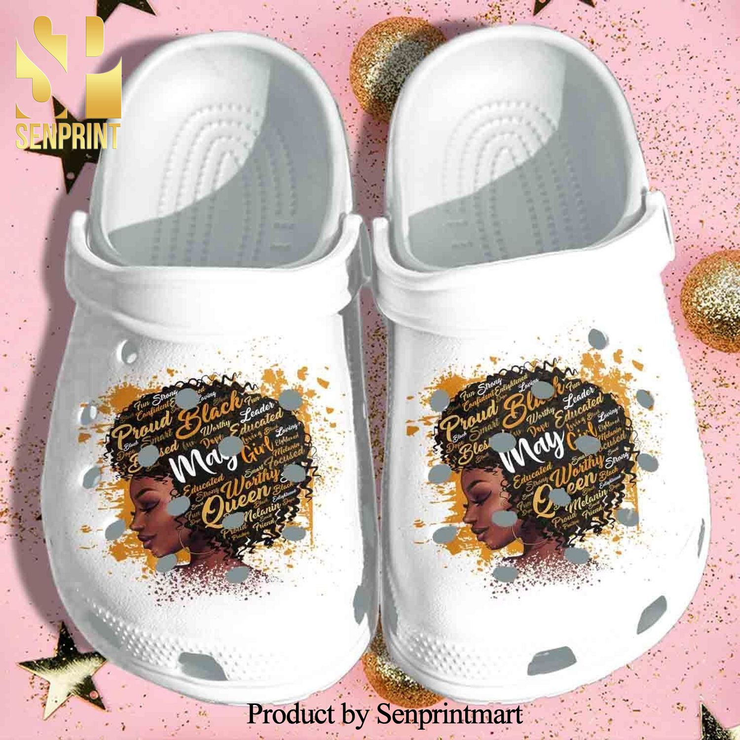 Black Mom Queen 5 Gift For Lover Street Style Crocs Shoes