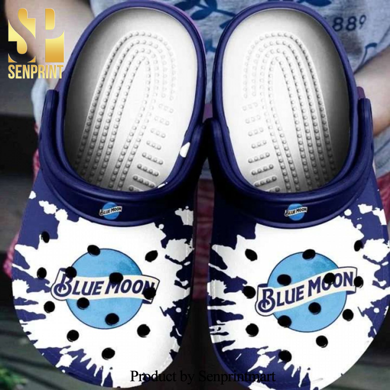 Blue Moon Beer Crocband Clogs Street Style Crocs Crocband