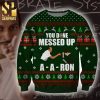 Key And Peele You Done Messed Up A-Aron Snowflake Pattern Knitted Ugly Christmas Sweater – Green