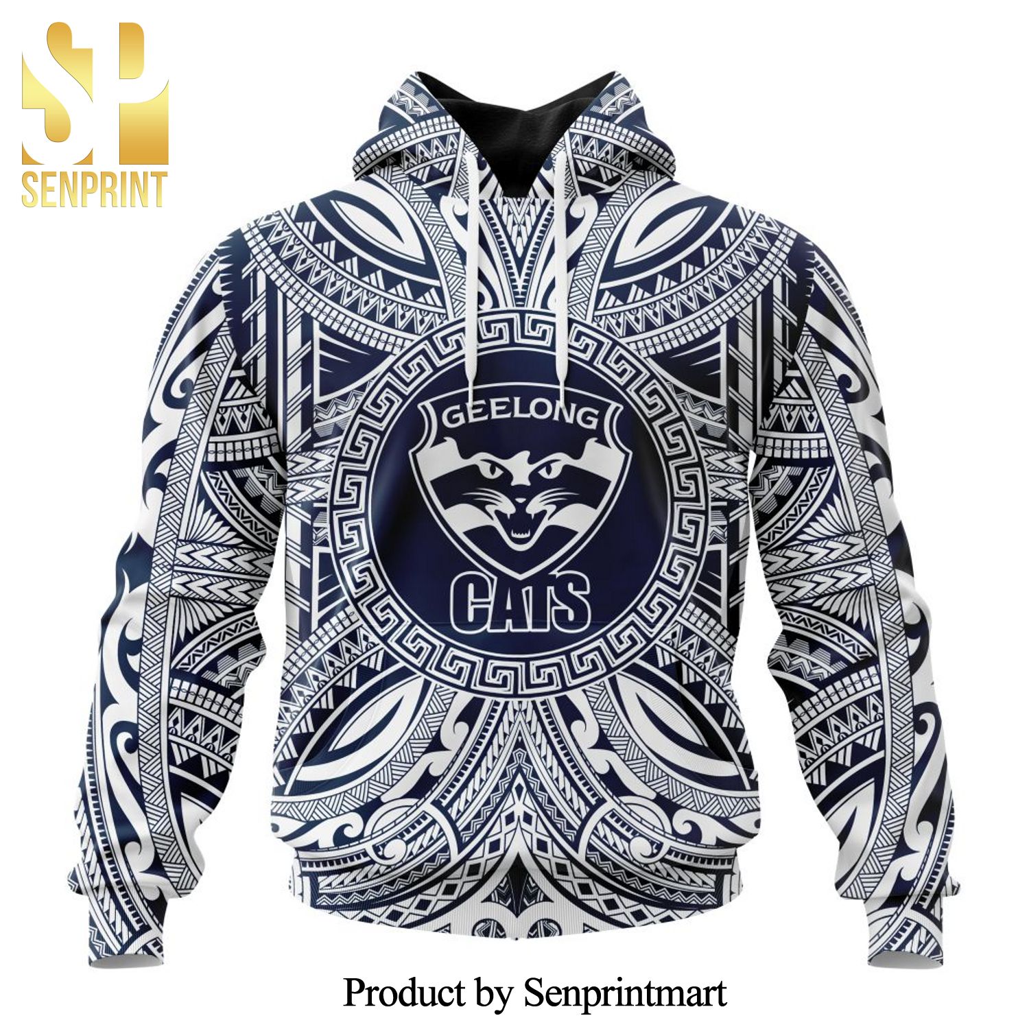 AFL Geelong Cats Polynesian Concept Kits All Over Printed Shirt