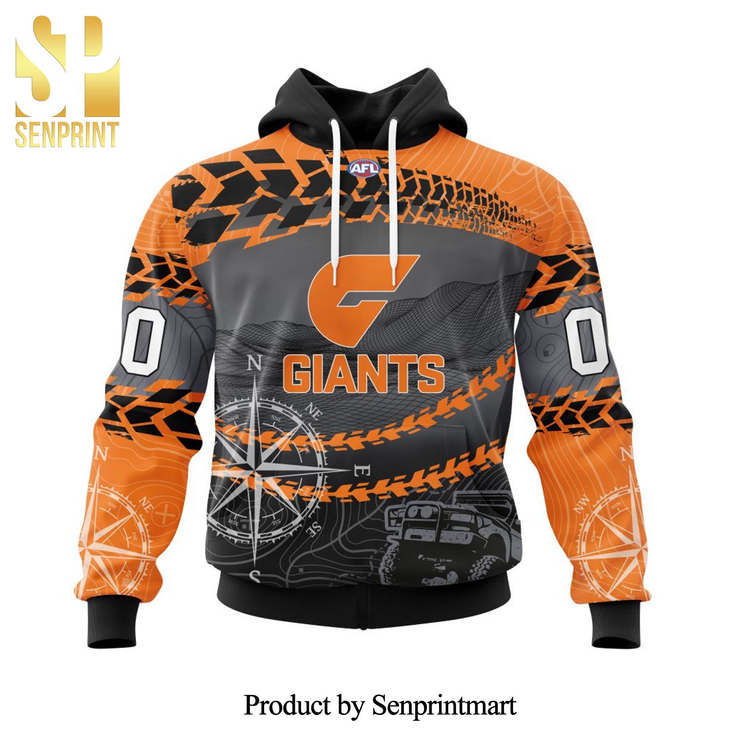 AFL Greater Western Sydney Giants Version Off-Road Full Printing Shirt