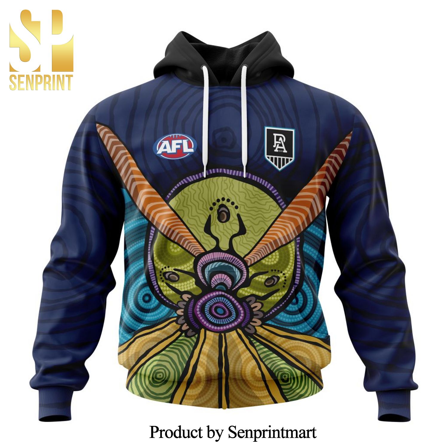 AFL Port Adelaide Version Artwork For Australia Day All Over Printed Shirt