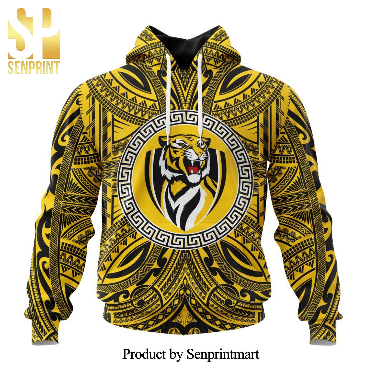 AFL Richmond Tigers Polynesian Concept Kits All Over Printed Shirt