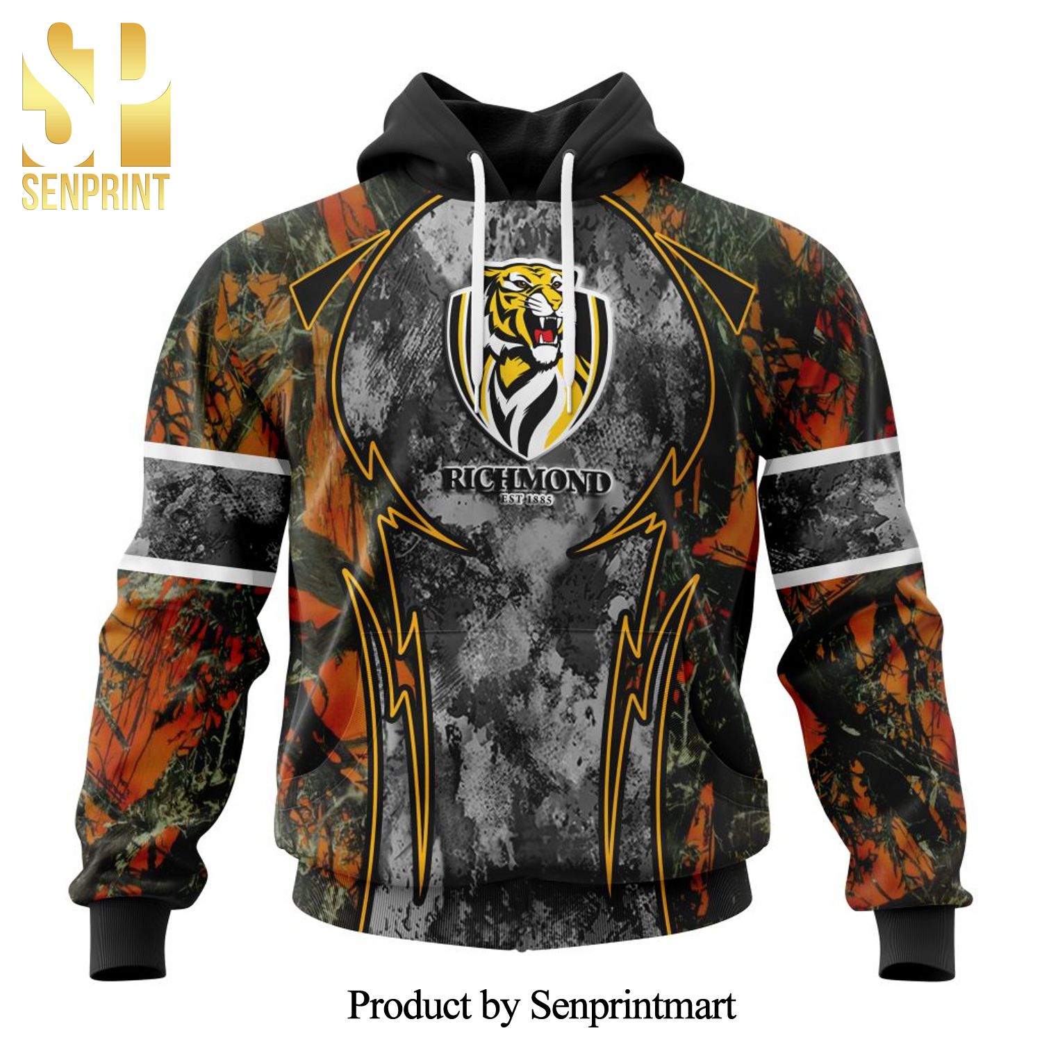 AFL Richmond Version Camo Concepts For Hungting In Forest All Over Printed Shirt