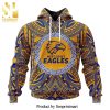 AFL West Coast Eagles Version Artwork For Australia Day All Over Printed Shirt