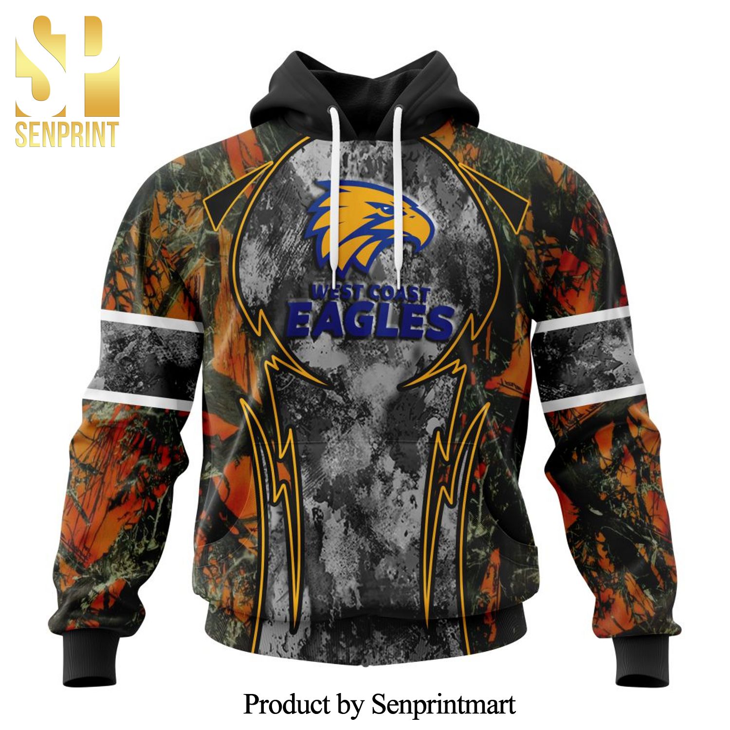 AFL West Coast Eagles Version Camo Concepts For Hungting In Forest All Over Printed Shirt