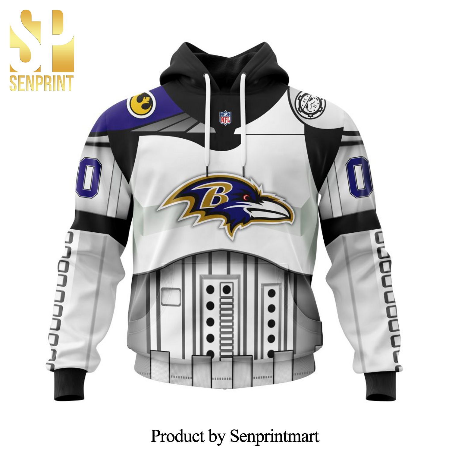 Baltimore Ravens Version Star Wars May The 4th Be With You All Over Printed Shirt