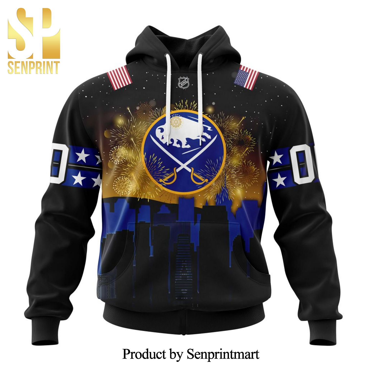 Buffalo Sabres Honnor The Fourth Of July All Over Printed Shirt