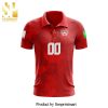 Canada National Team Red Kits With 2022 Qatar World Cup Mascot All Over Printed Shirt