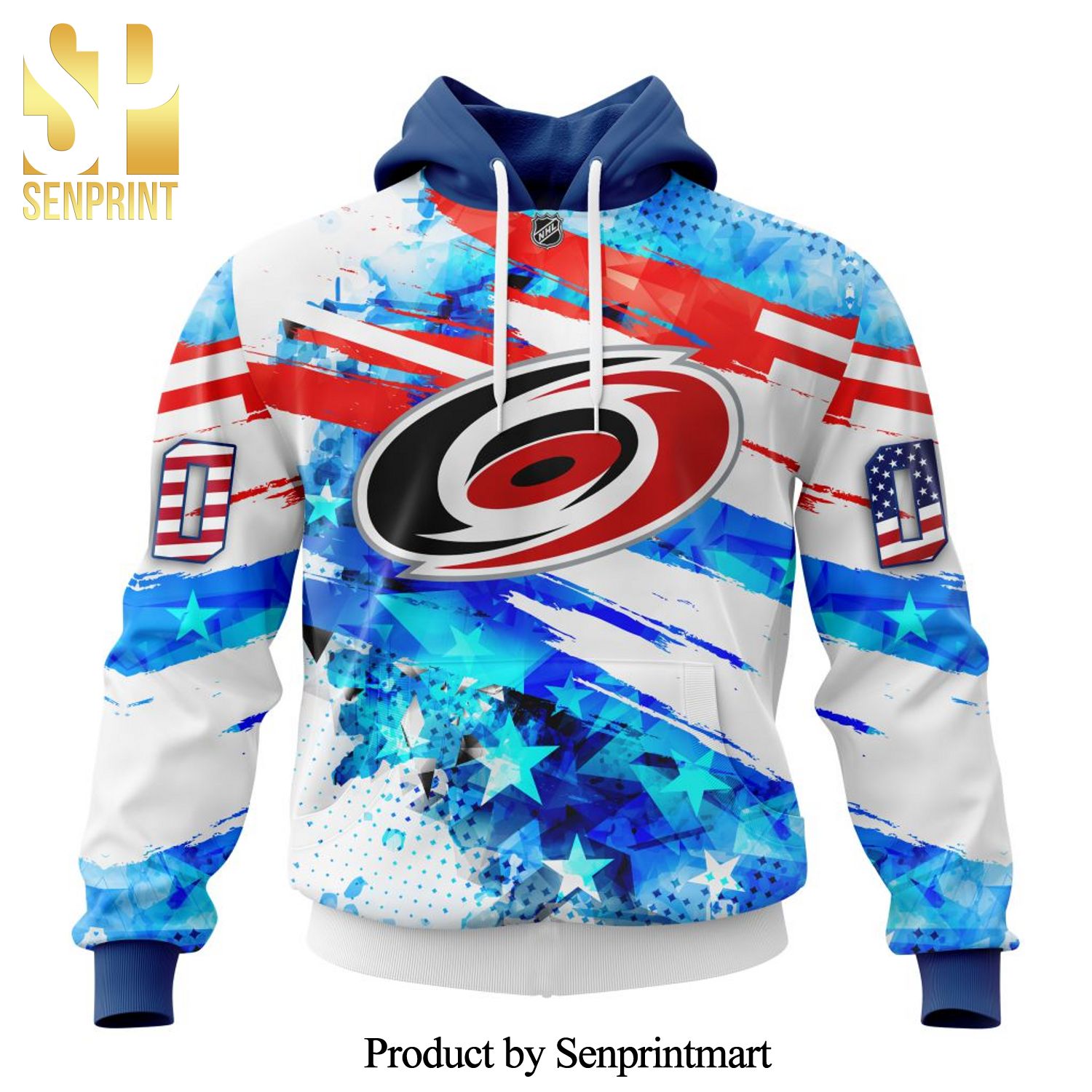 Carolina Hurricanes With Concept For Independence Day All Over Printed Shirt