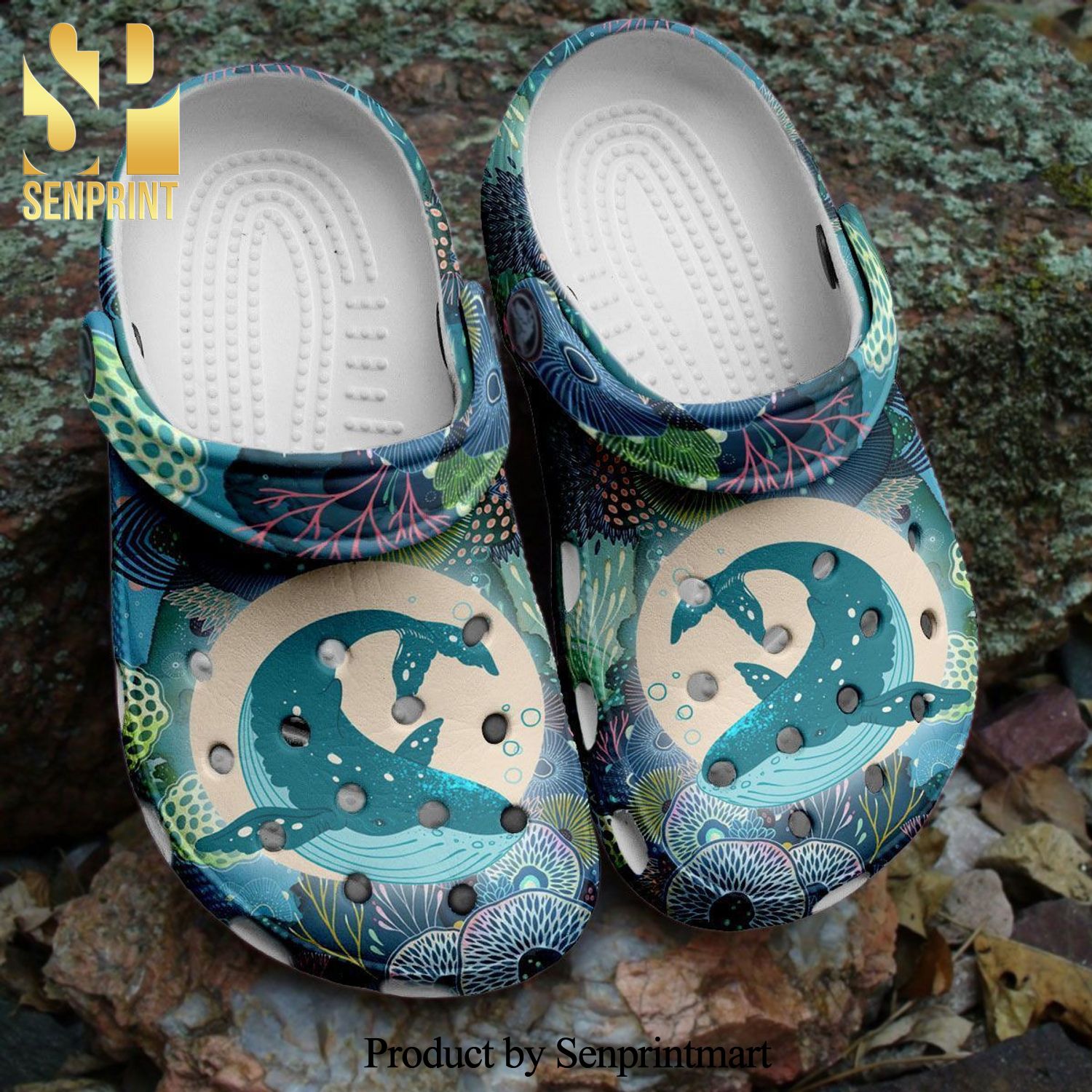 Blue Whale Graphic Gift For Lover Hypebeast Fashion Crocs Shoes