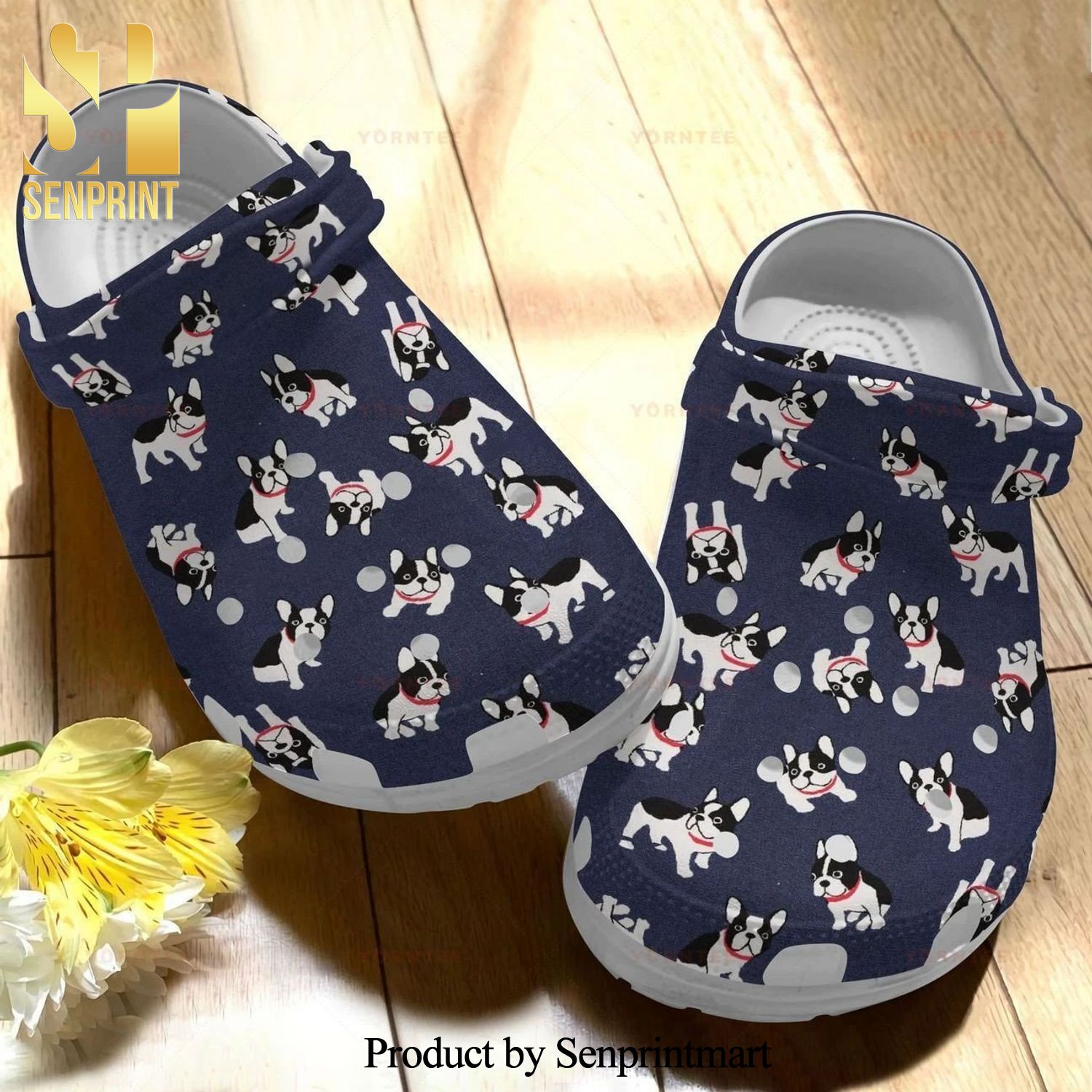 Boston Terrier Lovers Crocs Crocband Clog