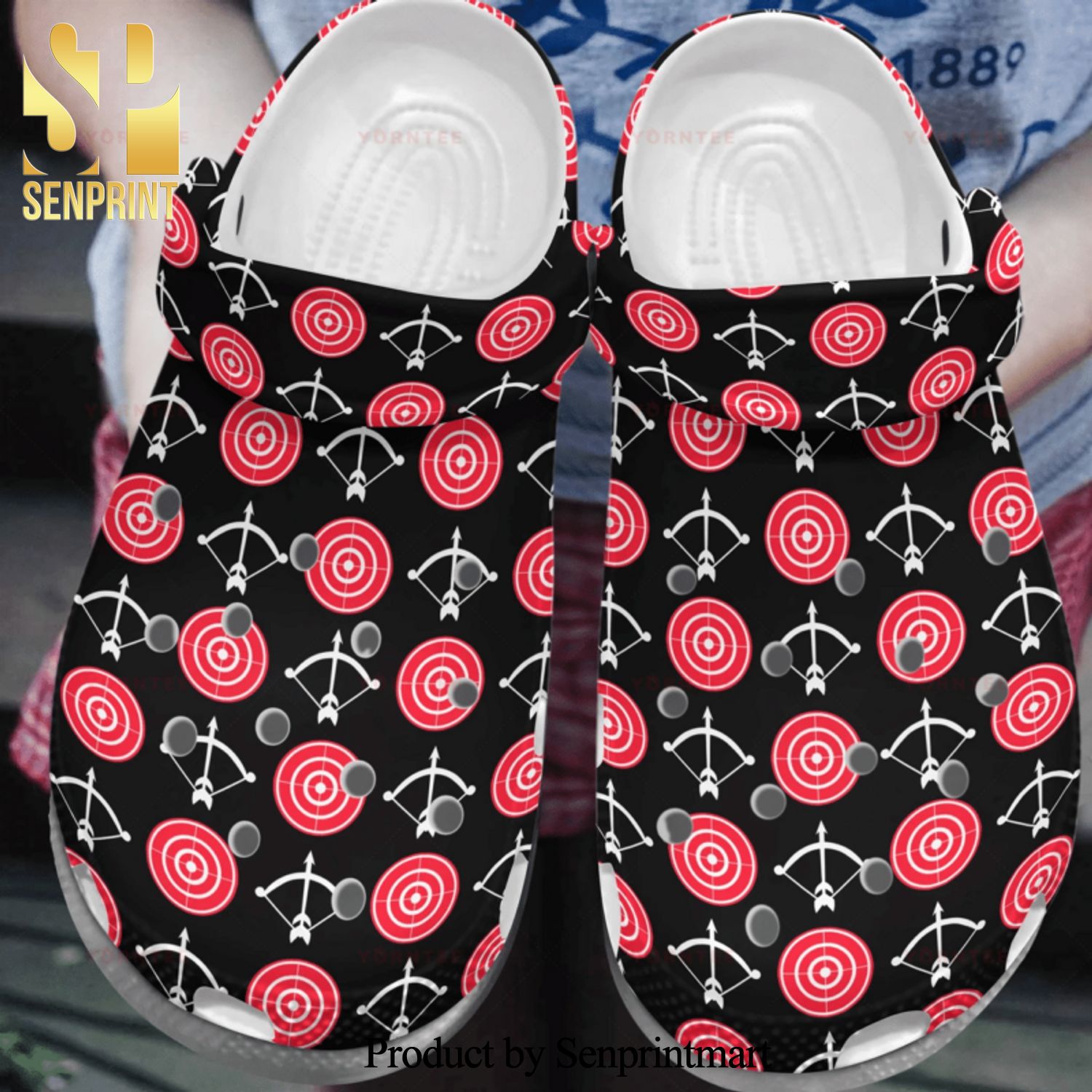 Bow Icon Full Gift For Lover 3D Crocs Sandals