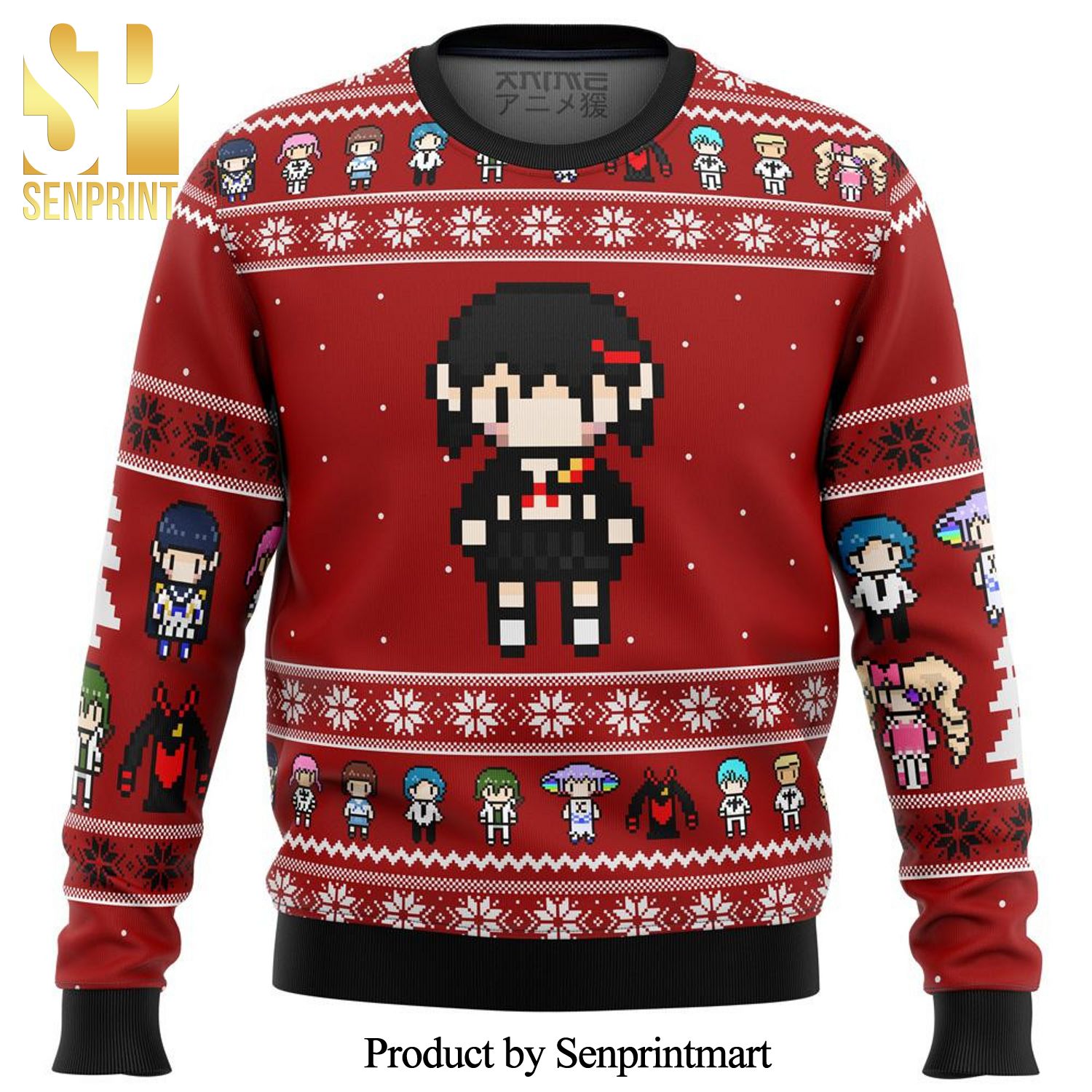 Kill La Kill Sprites Premium Manga Anime Knitted Ugly Christmas Sweater