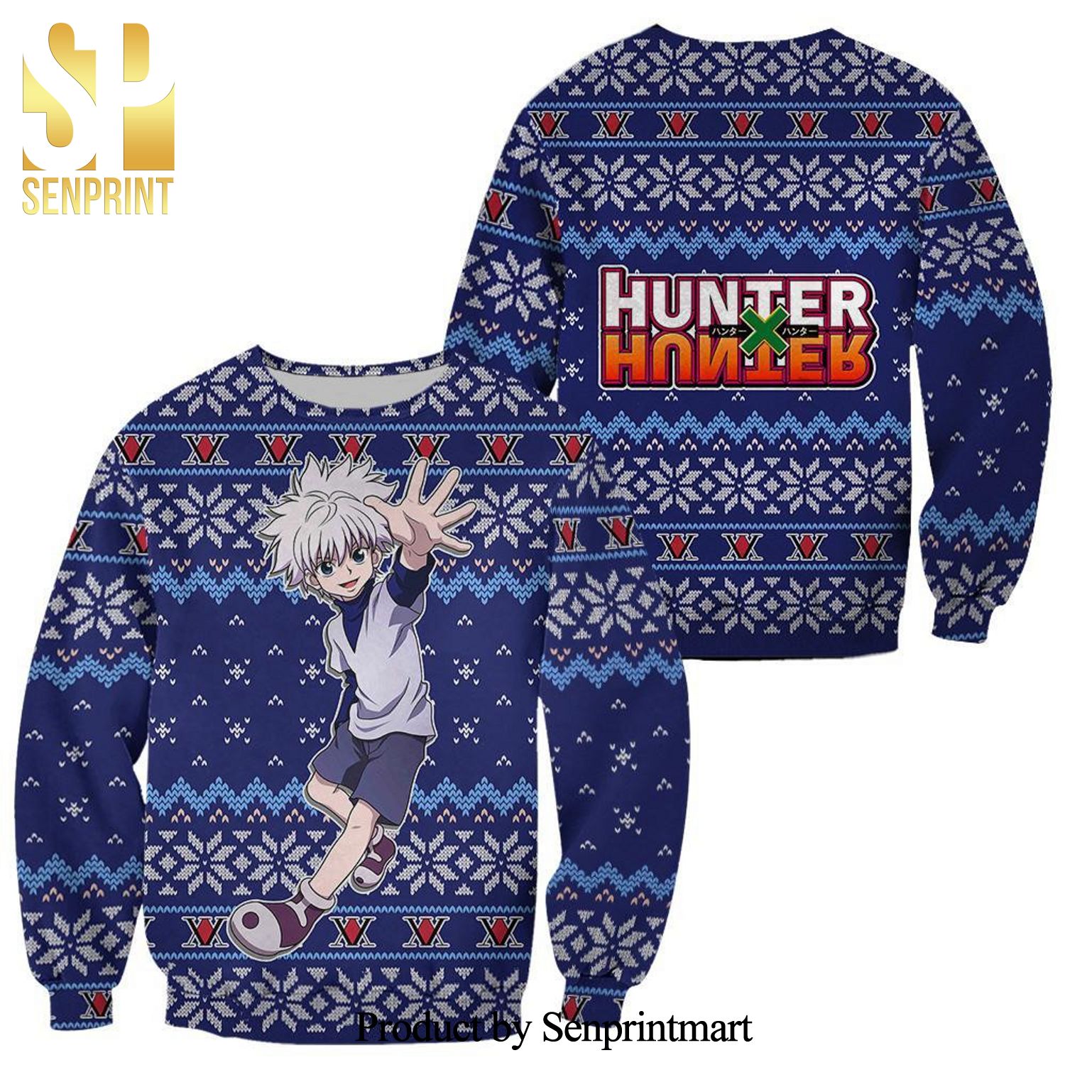 Killua Zoldyck Hunter X Hunter Knitted Ugly Christmas Sweater