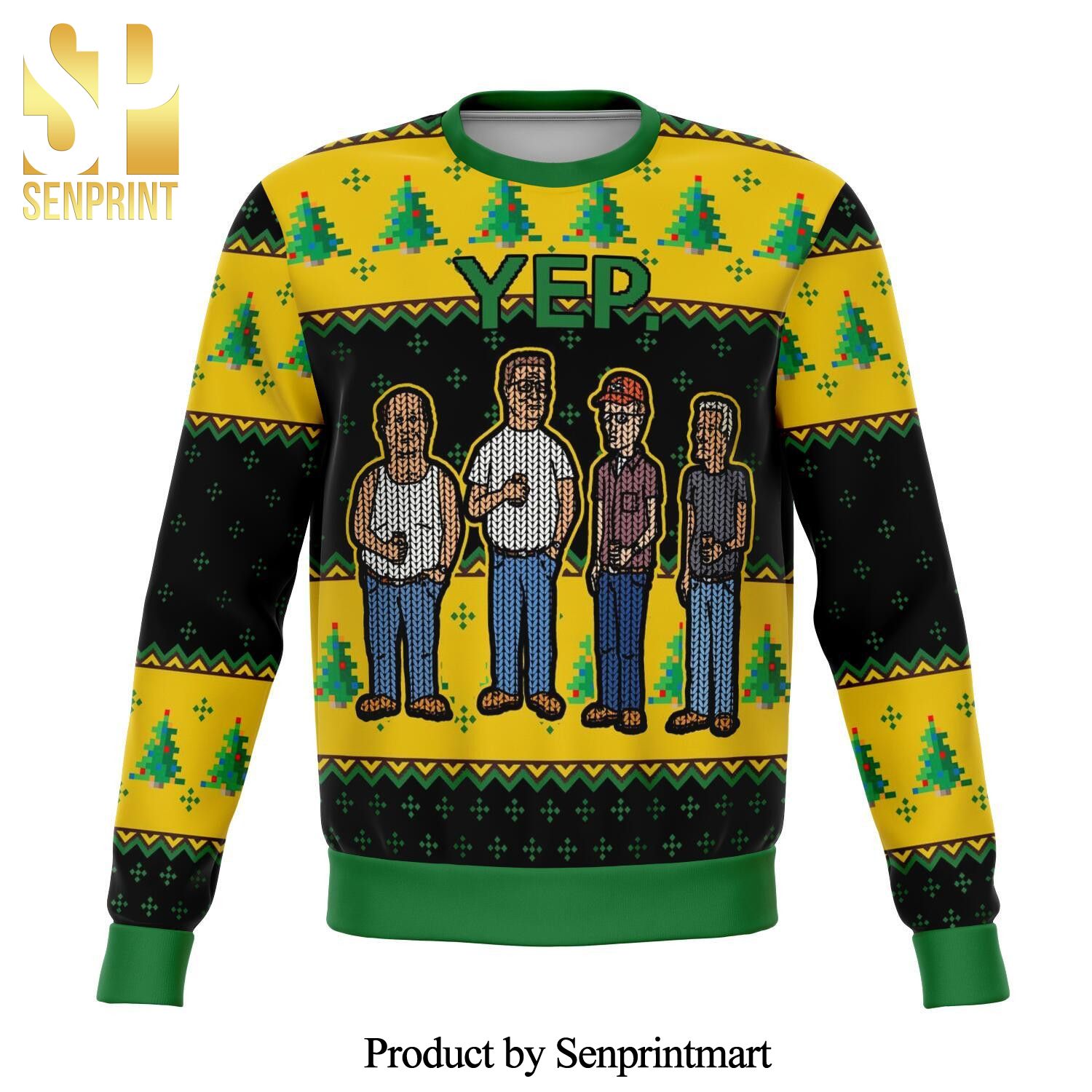 King Of The Hill Yep Premium Knitted Ugly Christmas Sweater