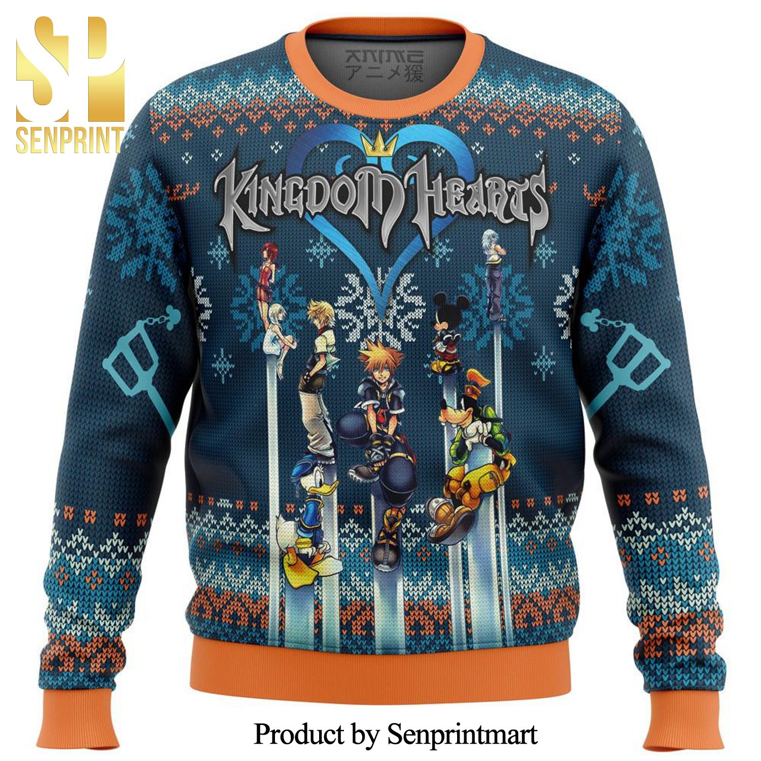 Kingdom Hearts Alt Premium Knitted Ugly Christmas Sweater