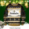 Krombacher Pils Beer Snowflake Knitted Ugly Christmas Sweater