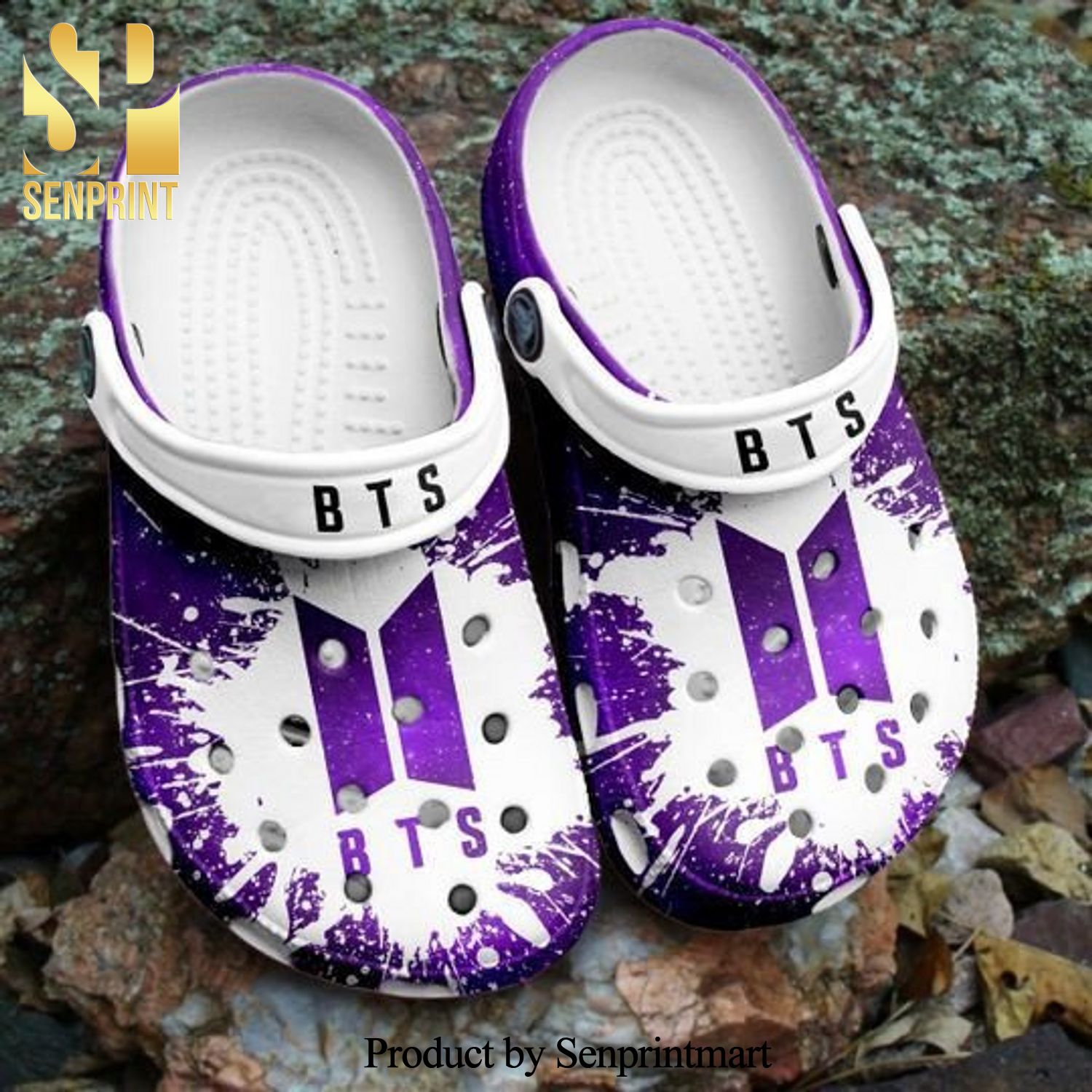 Bts Crocs Crocband For Men And Women Full Printing Crocs Unisex Crocband Clogs