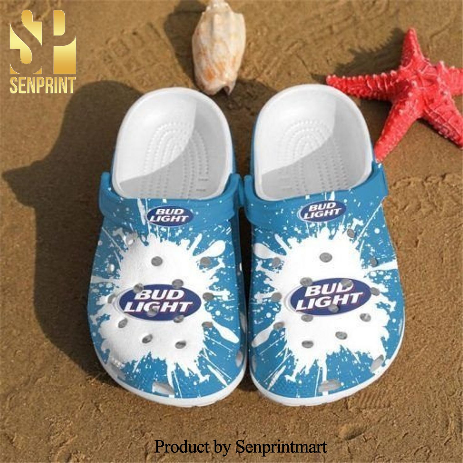 Bud Light Beer Drink Gift Crocs Crocband In Unisex Adult Shoes