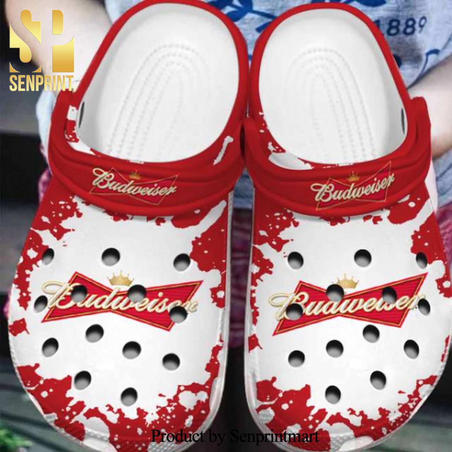 Budweiser Beer Crocband Clogs Street Style Crocs Crocband In Unisex Adult Shoes