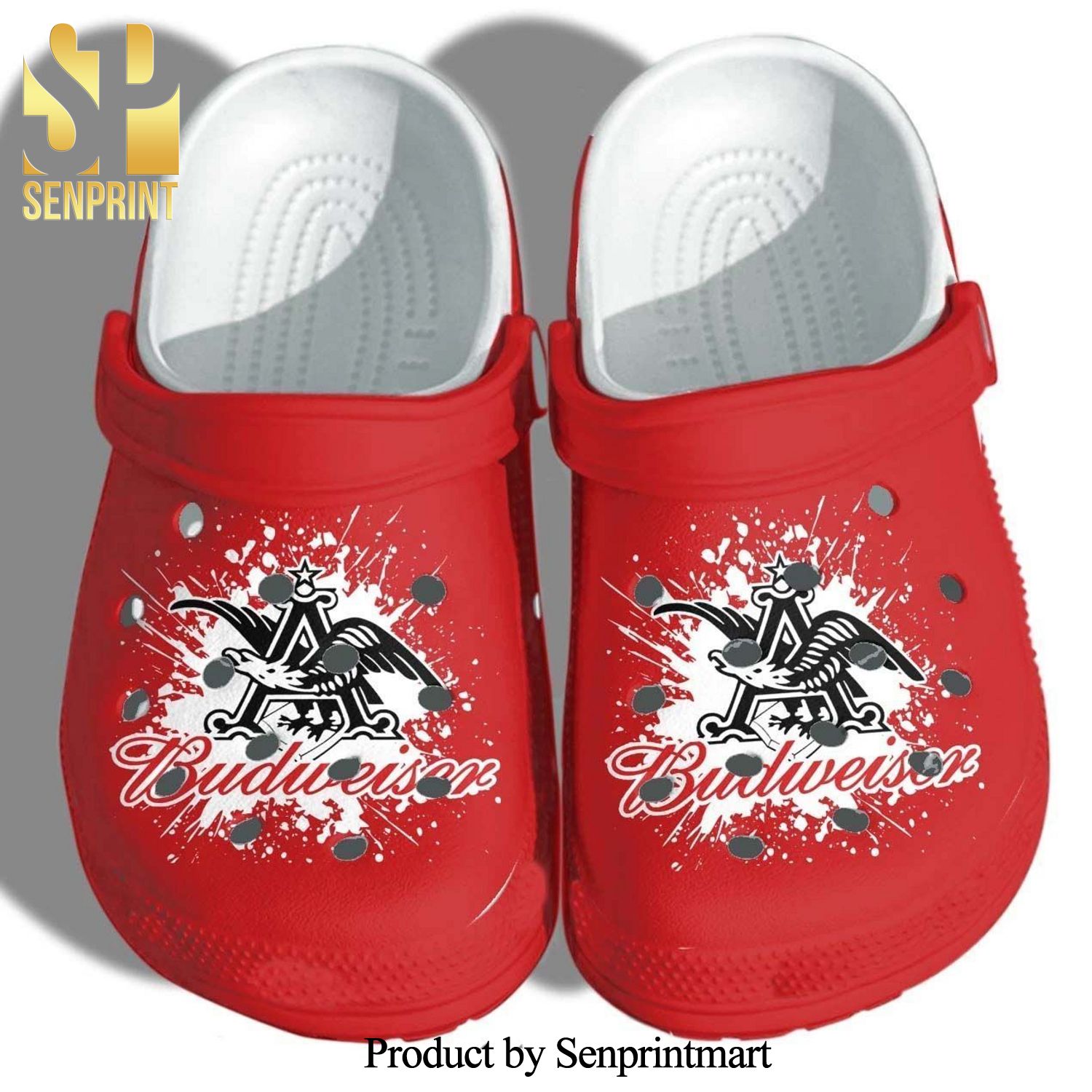 Budweiser Beer Gift For Fan Hypebeast Fashion Crocband Crocs