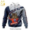 Edmonton Oilers Hunter The Lynx Mascot Concept Full Printing Shirt