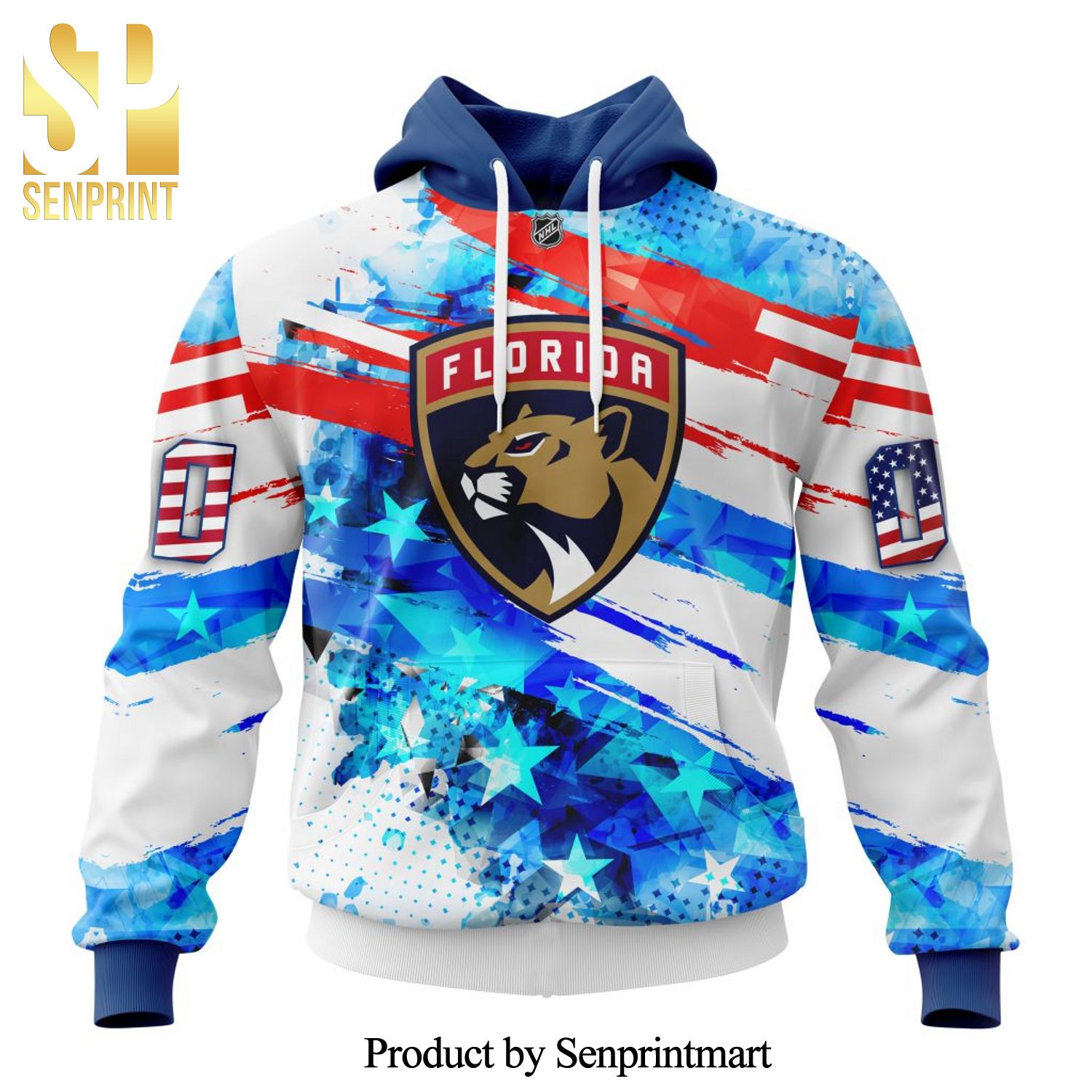 Florida Panthers With Concept For Independence Day All Over Printed Shirt