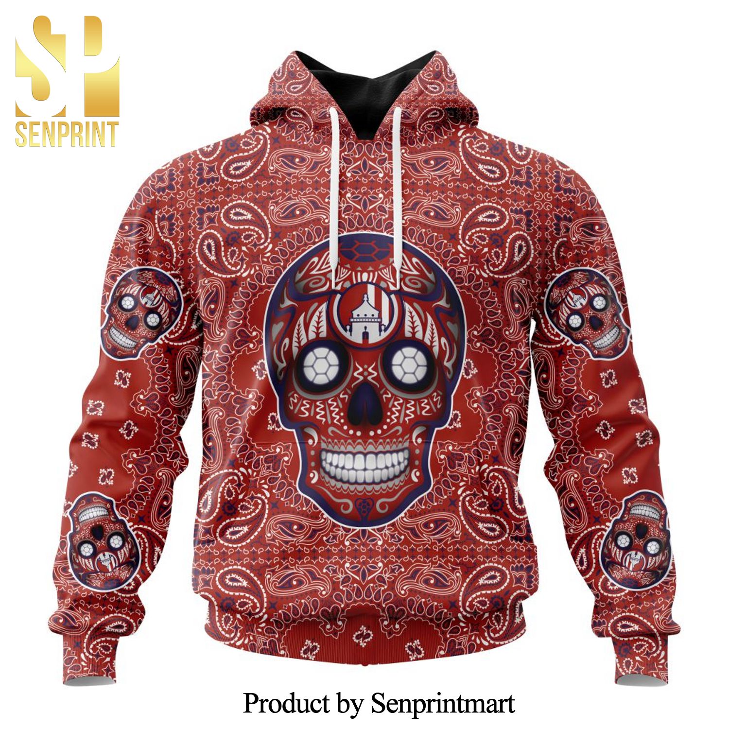 LIGA MX Atletico San Luis Version Sugar Skull Full Printing Shirt