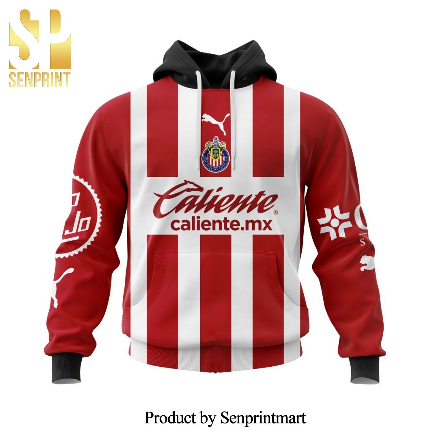 LIGA MX Chivas Guadalajara Home Kits All Over Printed Shirt