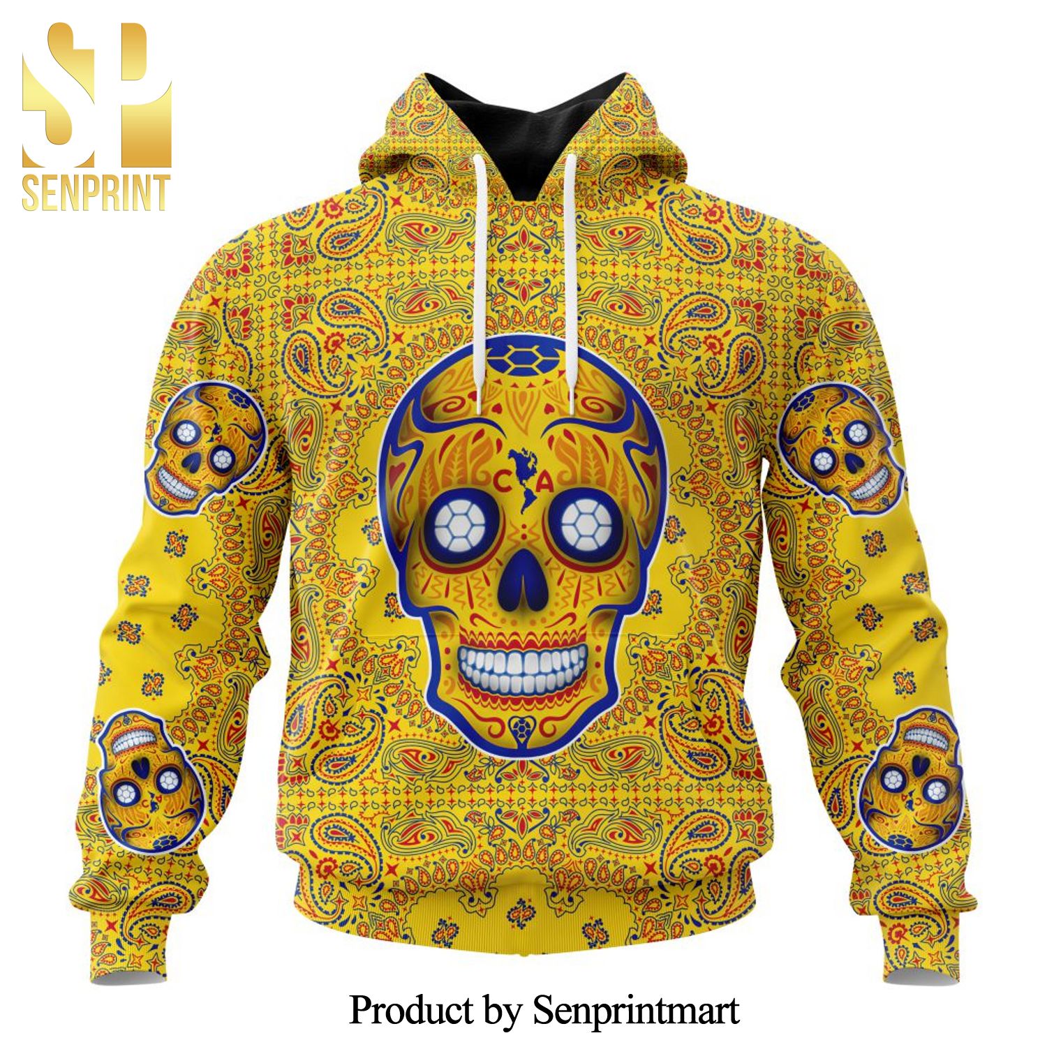 LIGA MX Club America Version Sugar Skull Full Printing Shirt